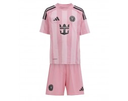 Inter Miami Domáci Detský futbalový dres 2025-26 Krátky Rukáv (+ trenírky)